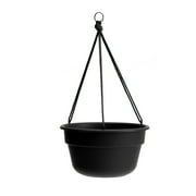 Bloem 12-in Dura Cotta Self Watering Hanging Basket Resin Planter - Black